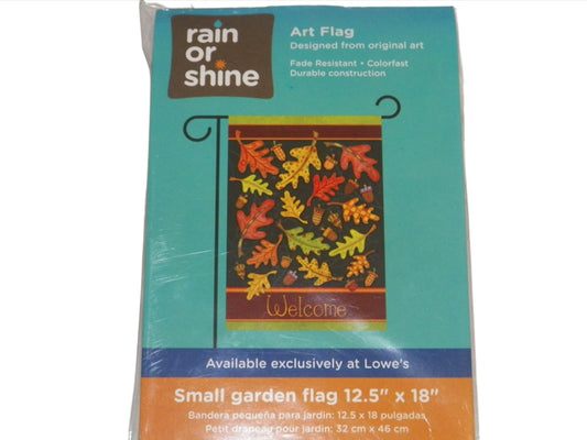 Rain or Shine 18-in x 12.5-in Fall Flag Item#591394 Model#11-2182-160 UPC# 846097021623