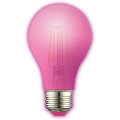 Great Value LED Light Bulb, 7.5 Watts (60W Equivalent) A19 Lamp E26 Medium Base, Non-Dimmable, 2-Pack, Pink