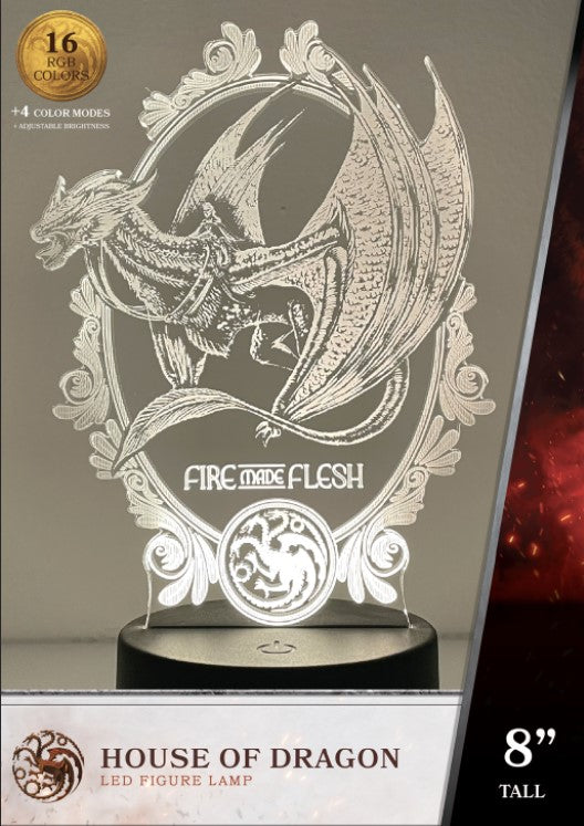 House of Dragons Acrylic Color Changing Lamp