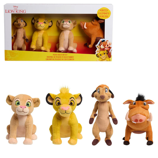 Disney The Lion King Small Plush 4-Pack, Collectible Small Plush Toys, Kids Toys Age Group 2+