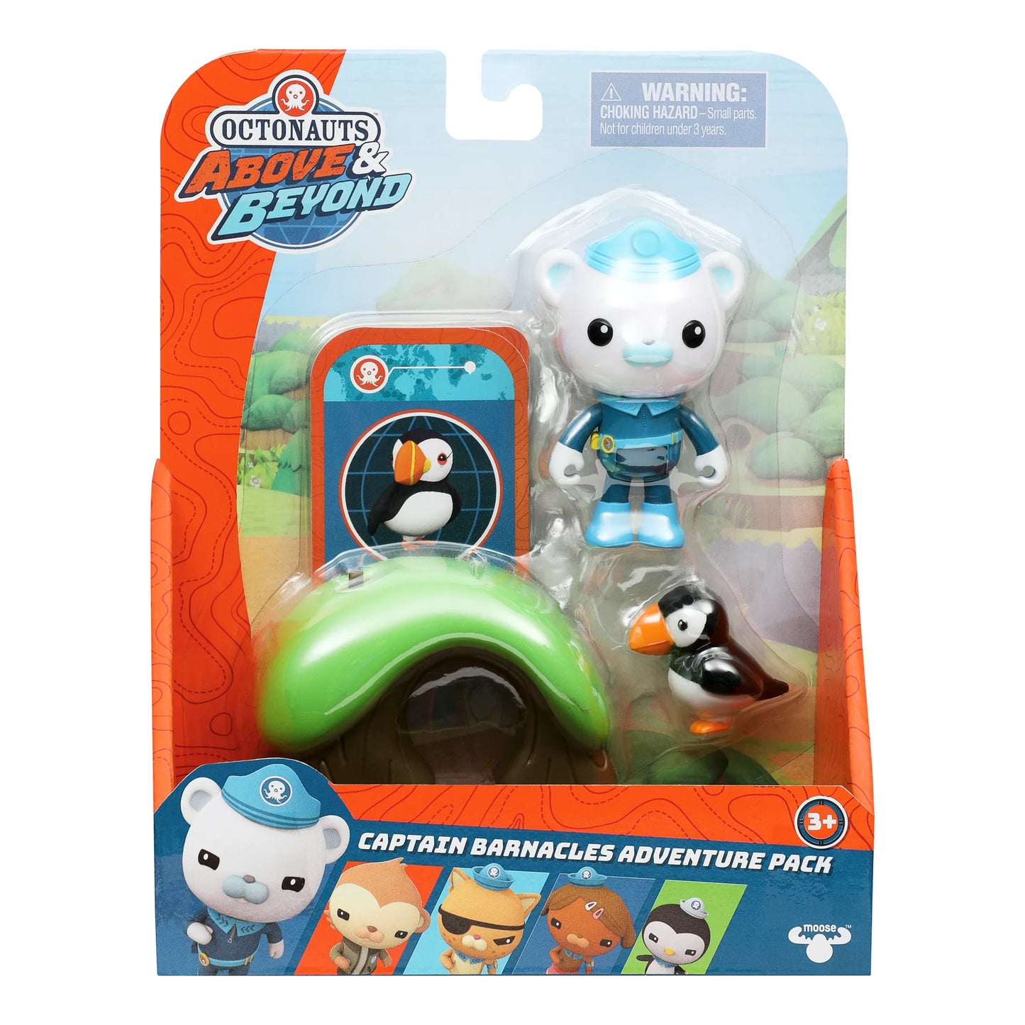 Octonauts Above & Beyond, Captain Barnacles 3 inch Deluxe Toy Figure Adventure Pack, Preschool, Ages 3+