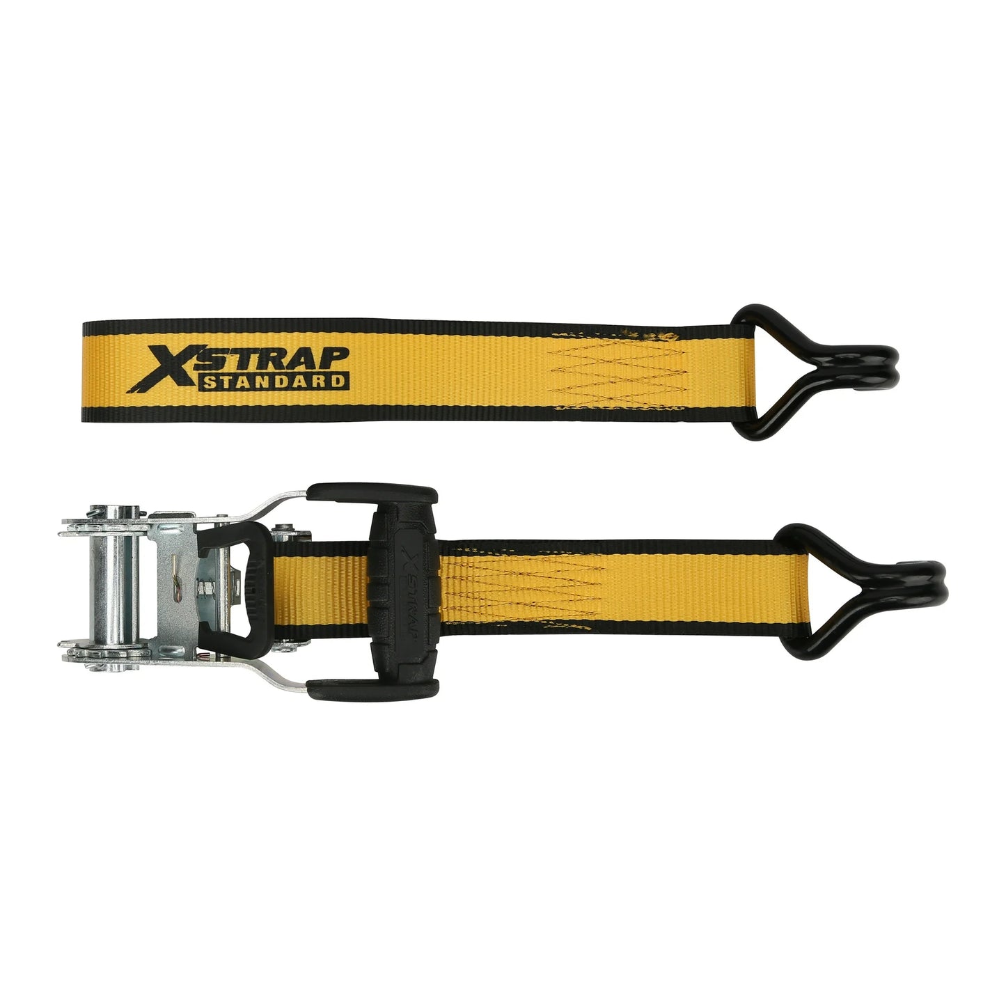 Xstrap brand 1.5” x 16' Tie-Downs Ratchet 1,100 lbs Work Load with DJ Hooks 4 - Pack