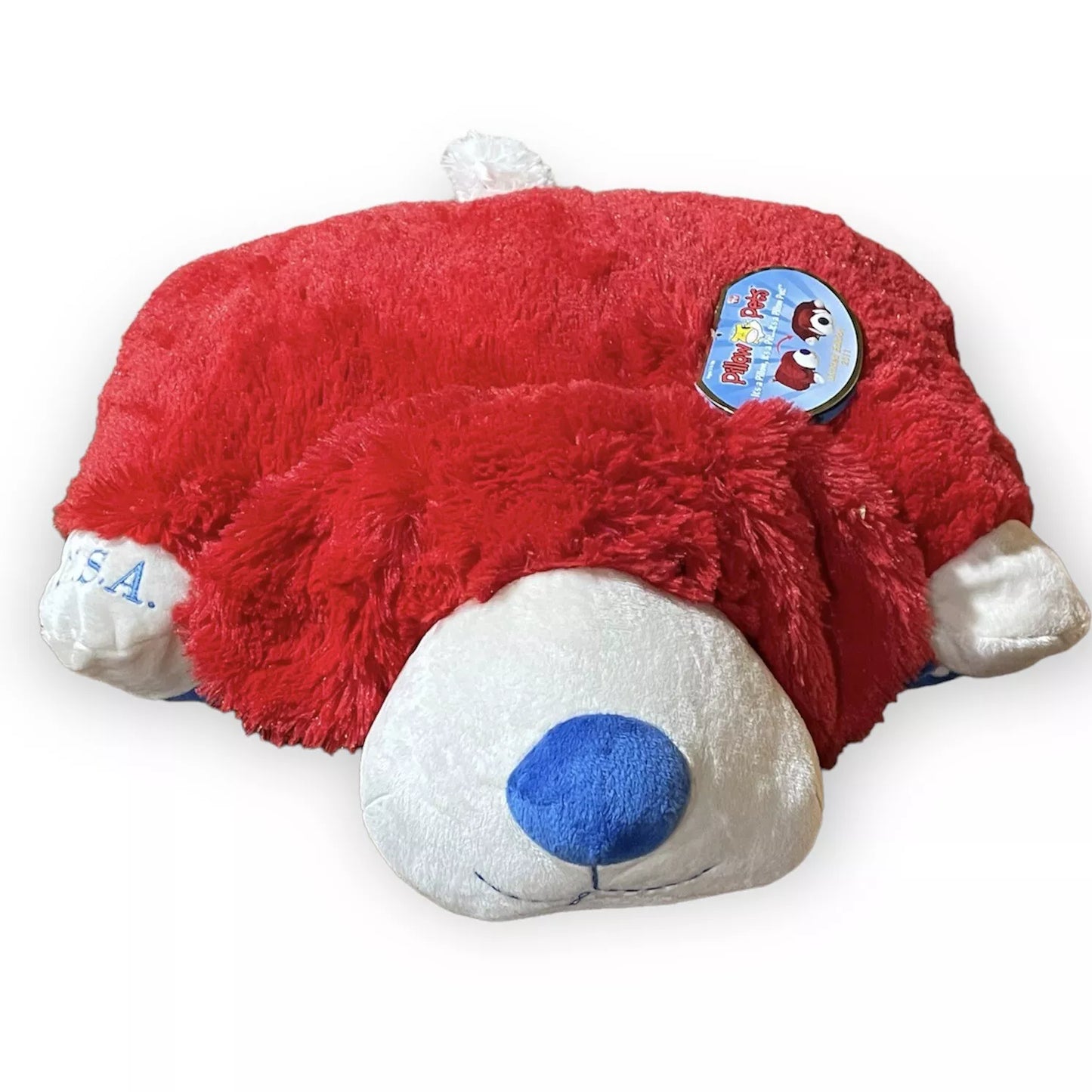 Limited Edition Pillow Pets Plush Animal Dog USA Patriotic