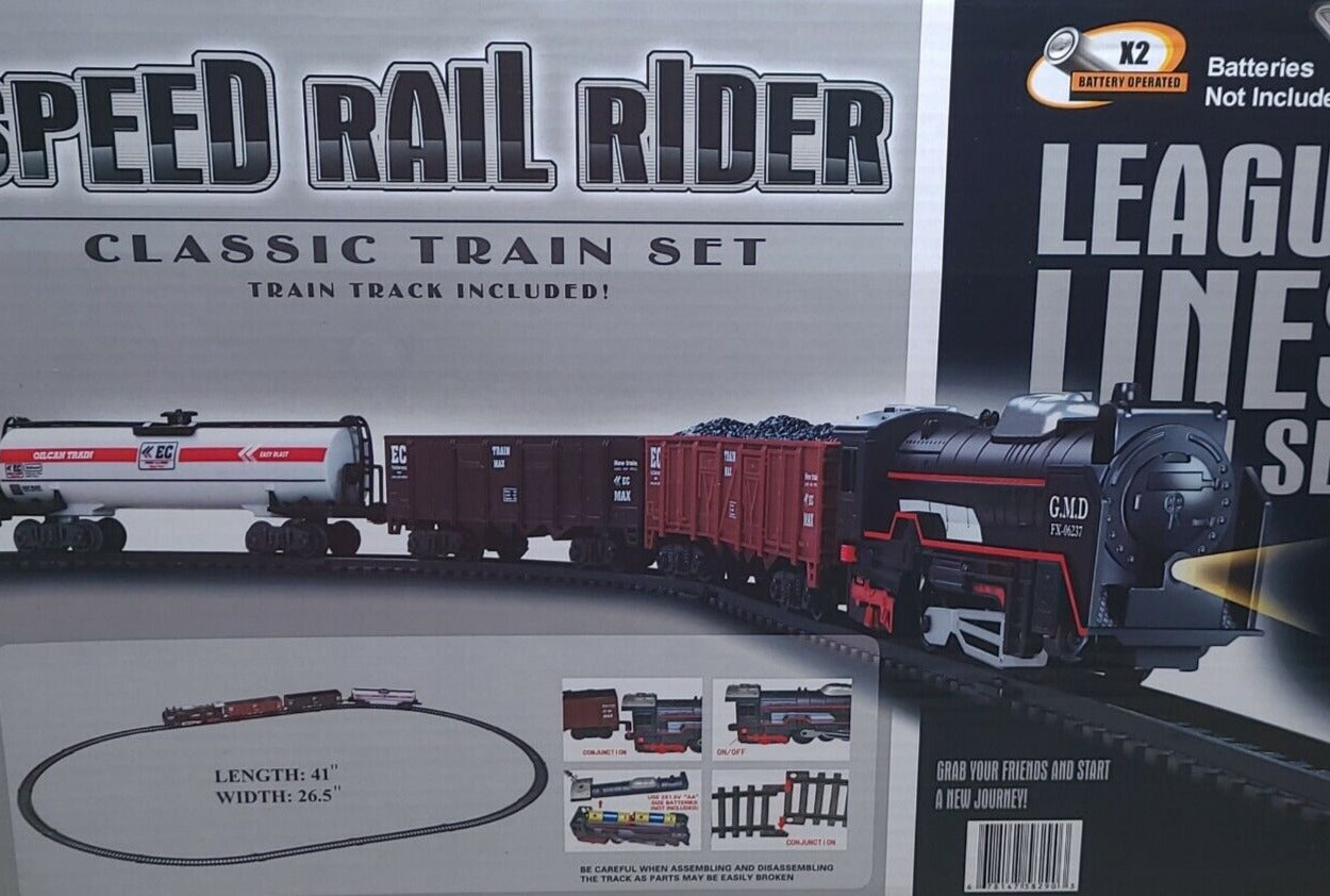 Detailed Speed Rail Rider Battery Operated Train Set