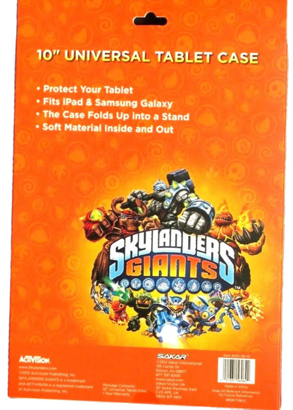 Skylanders Giants 10' Universal Tablet Case fits ipad & Samsung Galaxy