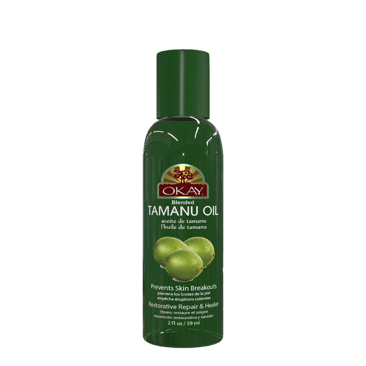 OKAY TAMANU BLENDED OIL for HAIR and SKIN Paraben FREE 2oz / 59ml