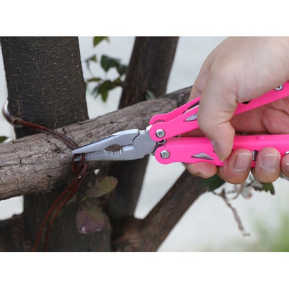 Ozark Trail 12-in-1 Multi-Tool with Carrying Sheath, Pink, Model 8701#