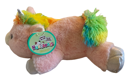 HUGGAPALS - Pink Unicorn w/Sparkle Eyes - 14" - Zoe