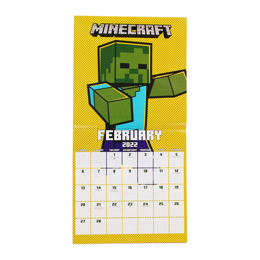 minecraft™ 16-month 2022 wall calendar