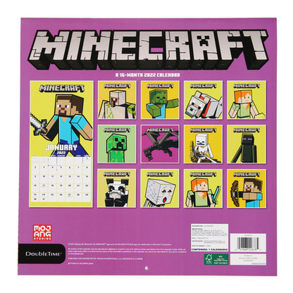 minecraft™ 16-month 2022 wall calendar