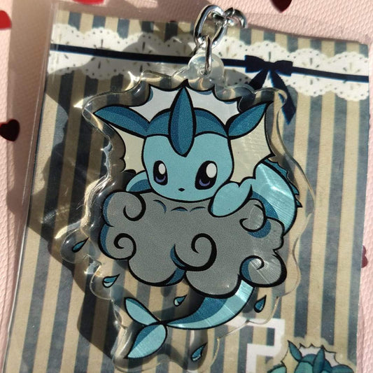 Pokemon Keychain - Vaporean Cloud