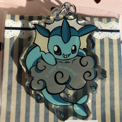 Pokemon Keychain - Vaporean Cloud