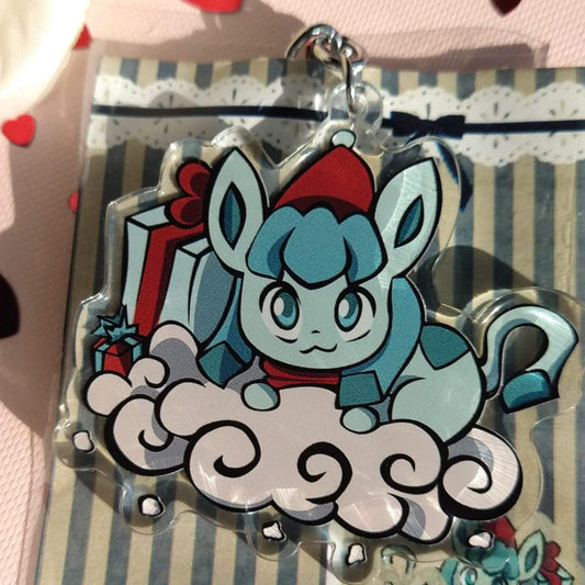 Pokemon Keychain - Glaceon Cloud