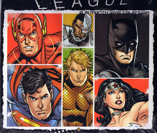 The Justice League (Classic) 2018 Wall Calendar