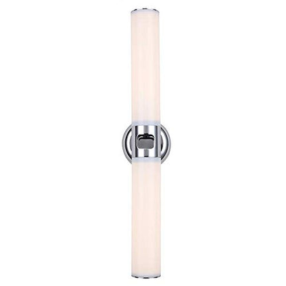 Trend RUNNLY Wall Lamp Sconce Light Bathroom Vanity Lighting, Chrome with Opal Acrylic Shade