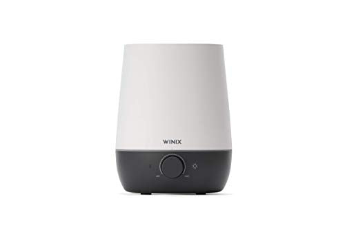 Winix Ultrasonic Cool Mist Humidifier - Premium Humidifying Unit with Whisper-Quiet Operation, Automatic Shut-Off and Night Light Function - Lasts Up to 30 Hours Small