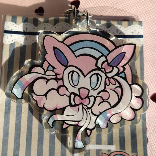 Pokemon Keychain - Sylveon Cloud