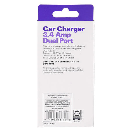 Car Charger Dual Port