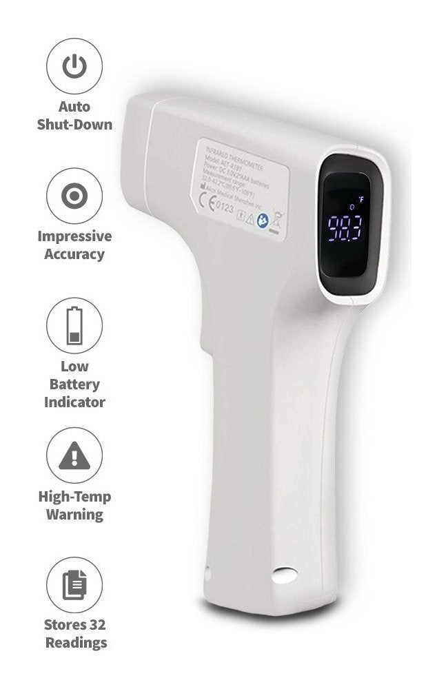 BBLove Non-Contact Infrared Forehead Digital Thermometer for Adults, Babies, Children, Kids IP22