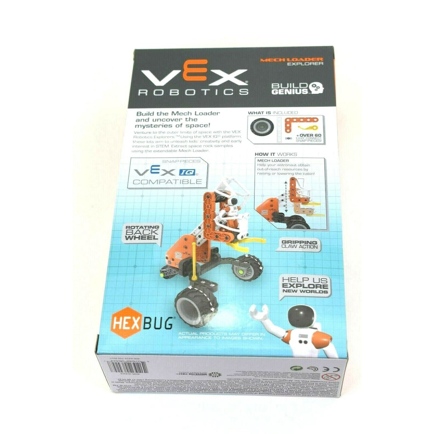 Hex Bug Vex Robotics Mech Loader Explorer Build Genius Electronic 60+ Pieces