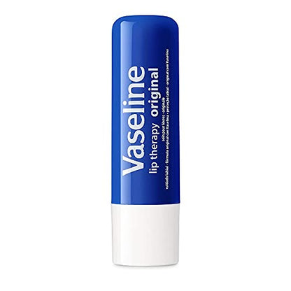 Vaseline Lip Therapy Stick, Original | Original Petroleum Jelly Vaseline Lip Balm for Soft Lips | 4.8g