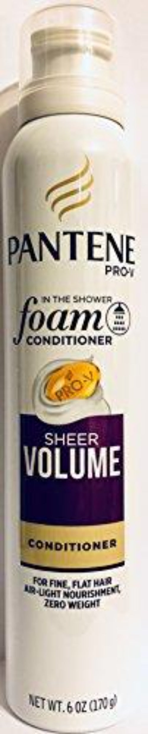 Pantene Pro-V Haircare - Foam Conditioner - Sheer Volume - Net Wt. 6 OZ (170 g) Per Can - One (1) Can