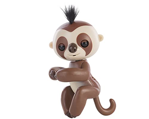 Fingerlings Baby Sloth - Kingsley (Brown) -  Interactive Baby Pet - by WowWee