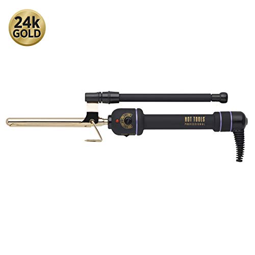 HOT TOOLS Professional 24K Gold Marcel Curling Iron/Wand, 1/2 inch HT1107