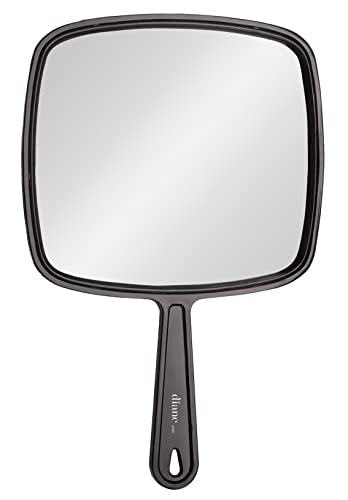 Diane TV Mirror – Handheld Vanity Mirror with Hanging Hole in Handle – Medium Size (7” x 10.5”) for Travel, Bathroom, Desk, Makeup, Beauty, Grooming, Shaving, D1211'