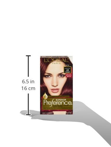 L'Oreal Paris Superior Preference Fade-Defying Color + Shine System, 4B Burgundy UPC:071249338148