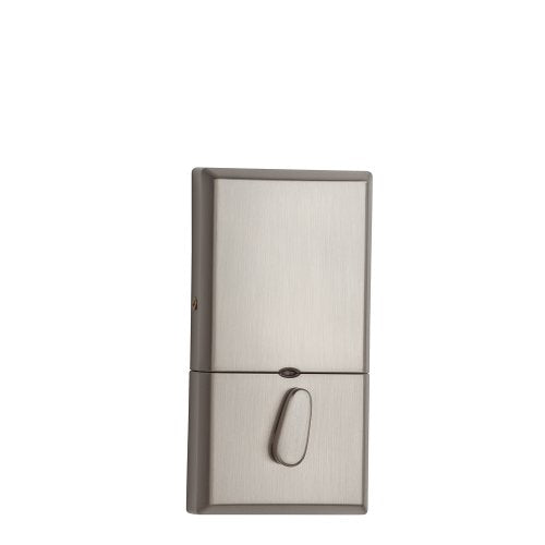 Kwikset 909 Contemporary SmartCode Electronic Deadbolt featuring SmartKey in Satin Nickel