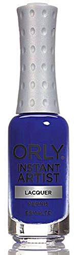 Orly Instant Artist Lacquer Based Nail Lacquer, True Blue, 0.3 Fluid Ounce