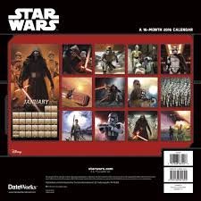 Star Wars The Force Awakens 2016 Wall Calendar