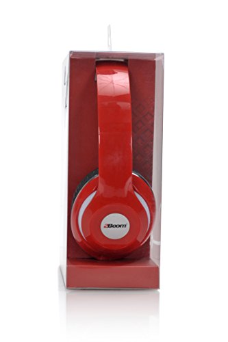 2BOOM MIXX Professional Over Ear Studio Foldable Digital Stereo Bass Wired Headphone Red