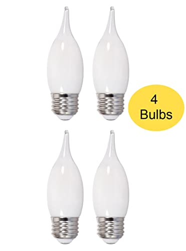 Sylvania LED B10 Chandelier Light Bulb, 60 watt Equivalent, 500 lumens, Medium Base, Dimmable, Soft White