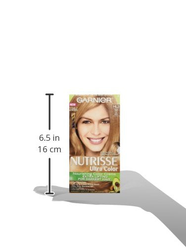 Garnier Nutrisse Ultra Color Nourishing Hair Color Creme, HL3 Golden Honey (Packaging May Vary)