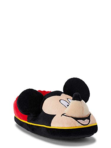 Disney Boys' Mickey Mouse Slide on Slippers (7-8 Toddler) Red