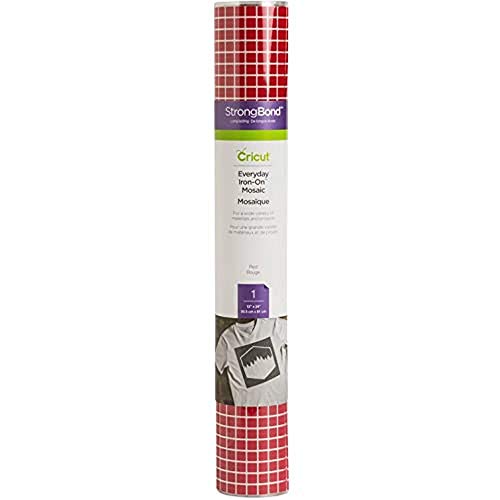 Cricut Everyday Iron-On Mosaic Squares, Red Specialty