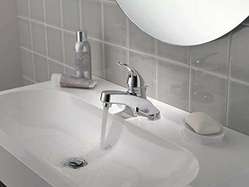 Peerless Tunbridge Centerset Bathroom Faucet Chrome, Bathroom Sink Faucet, Single Handle, Drain Assembly, Chrome P188620LF