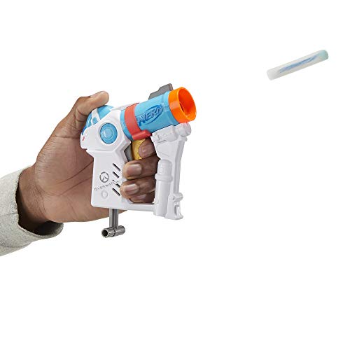 NERF Microshots Overwatch Mei Blaster -- Includes 2 Official Elite Darts -- for Kids, Teens, Adults