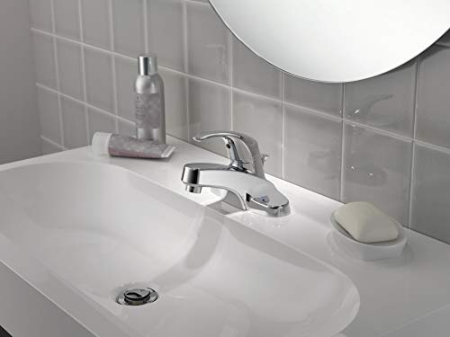 Peerless Tunbridge Centerset Bathroom Faucet Chrome, Bathroom Sink Faucet, Single Handle, Drain Assembly, Chrome P188620LF