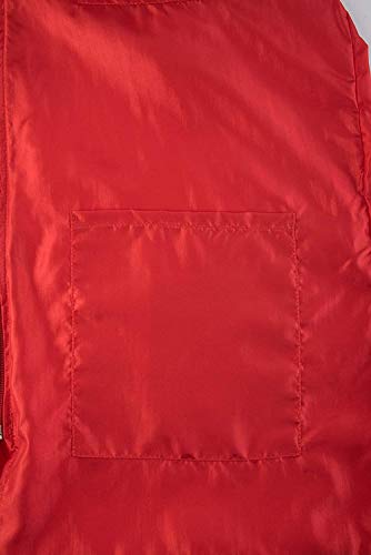 Betty Dain Nylon Barber Jacket, Red, 5XL