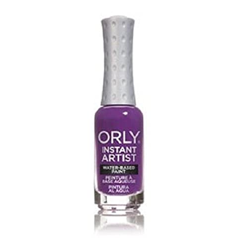 Orly Instant Artist Water Based Nail Paint, Grape, 0.3 Ounce