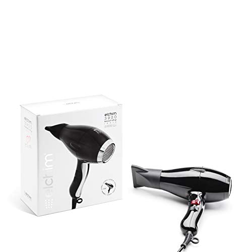 Elchim 3900 Healthy Ionic Ceramic Hair Dryer, Black