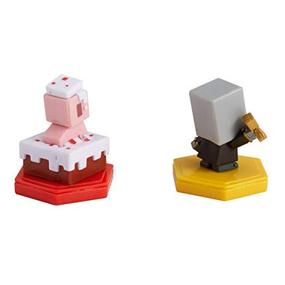 MINECRAFT Earth BOOST MINI FIGURES 2-PACK NFC-Chip Toys, Earth Augmented Reality Mobile Game, Based on Minecraft Video Game, Great for Playing, Trading, and Collecting, Adventure Toy