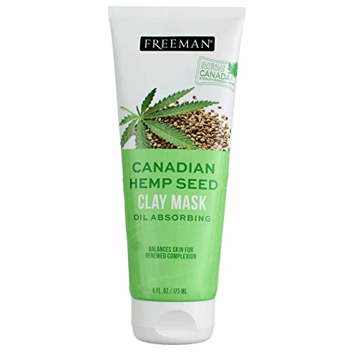 Freeman Canadian Hemp Seed Oil Absorbing Clay Mask, 6 fl oz