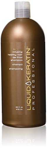 Liquid Keratin Professional Keratin Infusing Healthy Hair De-Frizz Shampoo, 33 Fluid Ounce