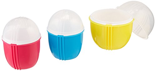 Zap Chef Microwave Egg Cooker Set, BPA-Free, 2 Small and 1 Large