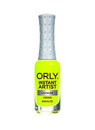 Orly Instant Artist Lacquer Based Nail Lacquer, Hot Yellow, 0.3 Fluid Ounce