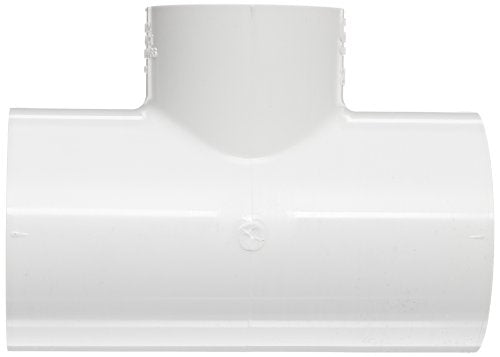 Spears 401 Series PVC Pipe Fitting, Tee, Schedule 40, White, 1" Socket